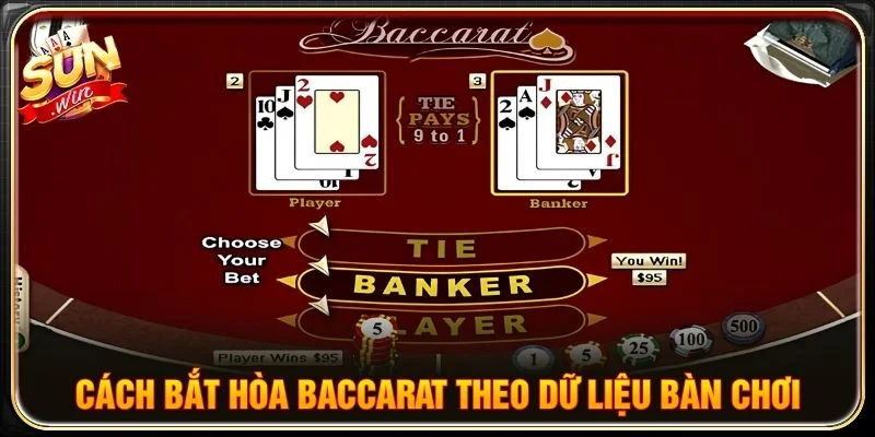 Cách bắt hòa Baccarat theo dữ liệu bàn chơi