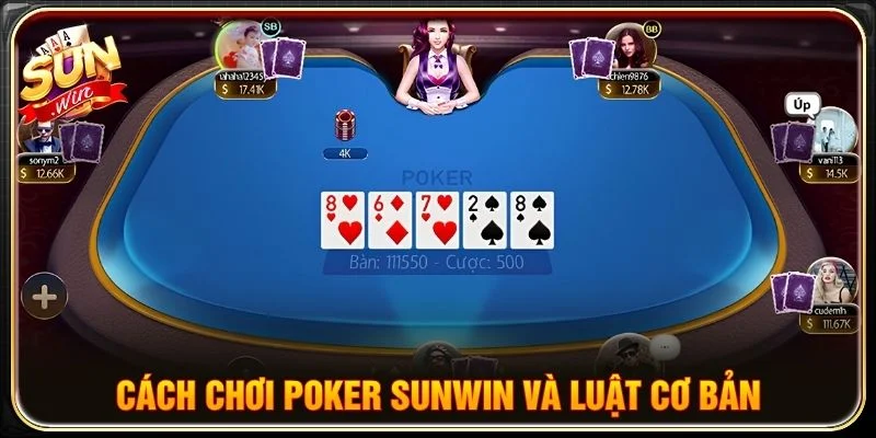Cách chơi Poker Sunwin và luật cơ bản