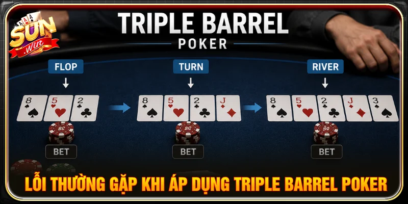 Cách khắc phục lỗi thường gặp khi triple barrel poker