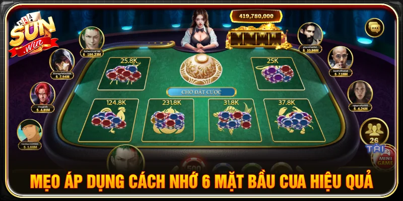 Chia sẻ tip cách nhớ 6 mặt bầu cua từ chuyên gia
