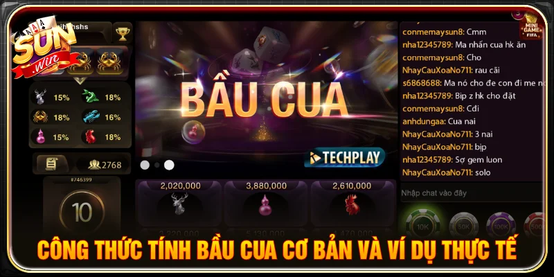 Công thức tính bầu cua cơ bản cho người mới bắt đầu và ứng dụng thực tế