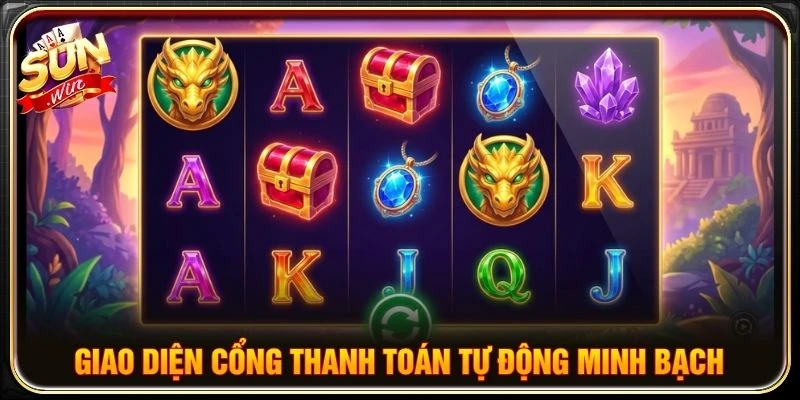 Giao diện cổng thanh toán tự động minh bạch