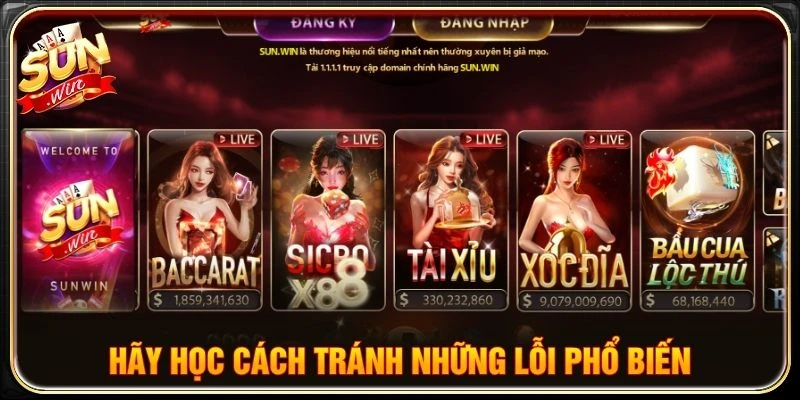 Hãy học cách tránh những lỗi phổ biến