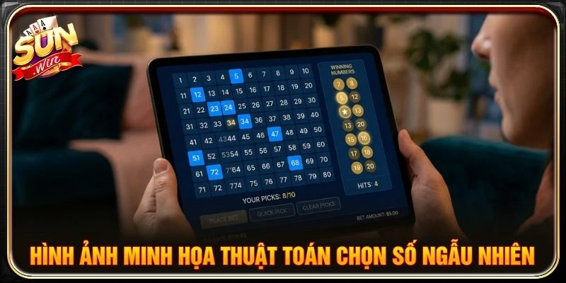 Hình ảnh minh họa thuật toán chọn số ngẫu nhiên