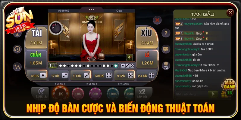 Kinh nghiệm chơi tài xỉu quan sát nhịp độ bàn cược và các biến động của thuật toán