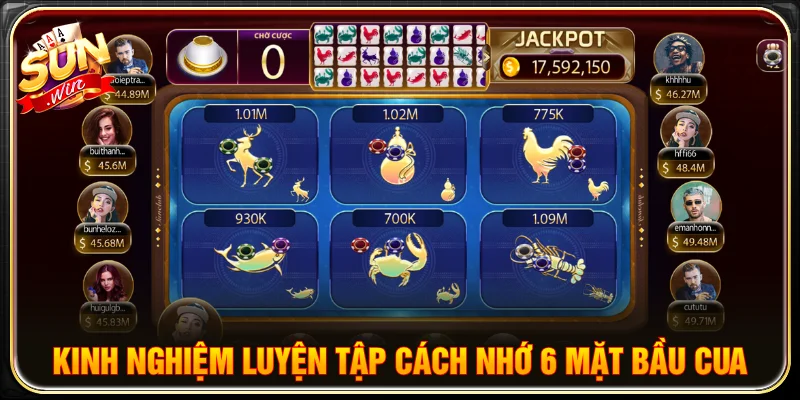 Người chơi chăm chỉ luyện tập cách nhớ 6 mặt bầu cua bằng mẹo hay