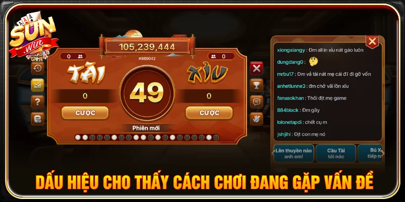 Những dấu hiệu nhận biết đánh tài xỉu online toàn thua trong cách chơi